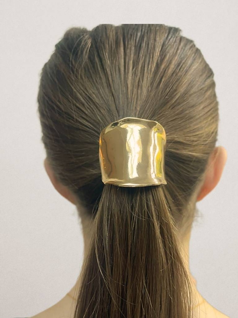 Rekhhta Essentials Hair Accessories Luxe Gold Pony Cuff