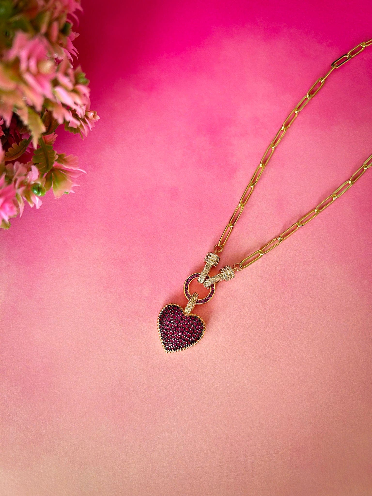 Rekhhta Essentials Necklace Locked in Love Necklace